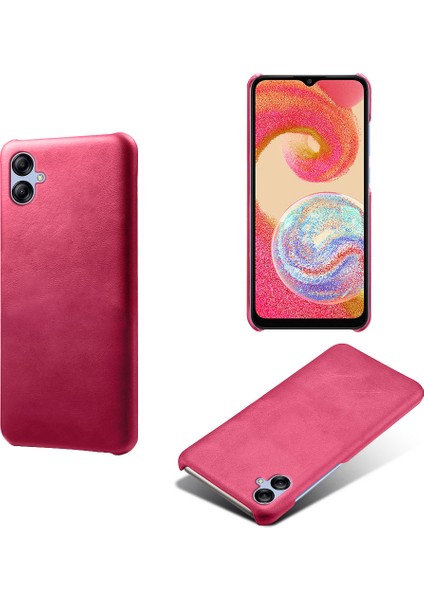 Samsung Galaxy A04E Için 4g / M04 4g / F04 4g Telefon Kılıfı Buzağı Dokusu Pu+Pc Telefon Kapağı (Yurt Dışından)