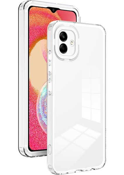 Samsung Galaxy A04E 4g / F04 4g / M04 4g Şok Geçirmez Kılıf 3'ü 1 Arada Tpu Pc Telefon Kapağı Pc Kamera Çerçevesi (Yurt Dışından)