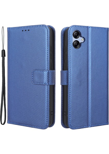 Samsung Galaxy A04E Için 4g Manyetik Toka Koruyucu Telefon Kapağı Elmas Doku Pu Deri Katlanabilir Stand Flip Cüzdan Telefon Kılıfı (Yurt Dışından) fiyatları