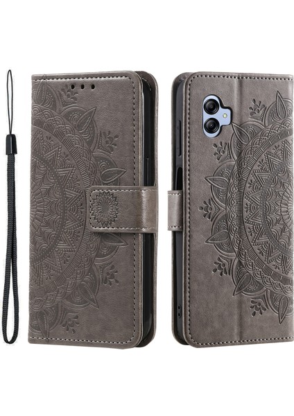 Samsung Galaxy A04E Için 4g Baskılı Mandala Çiçek Cüzdan Kılıf Pu Pu Deri Manyetik Flip Stand Telefon Kapağı Kayışla (Yurt Dışından) fiyatları