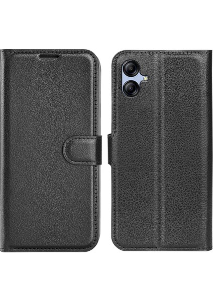 Samsung Galaxy A04E 4g Için Telefon Stand Cüzdan Kapağı, Litchi Doku Pu Pu Deri Anti-Çizgi Telefon Flip Kılıfı (Yurt Dışından)