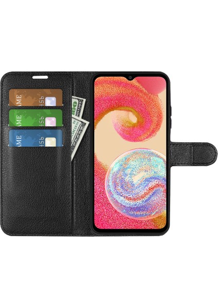 Samsung Galaxy A04E 4g Için Telefon Stand Cüzdan Kapağı, Litchi Doku Pu Pu Deri Anti-Çizgi Telefon Flip Kılıfı (Yurt Dışından) fiyatları