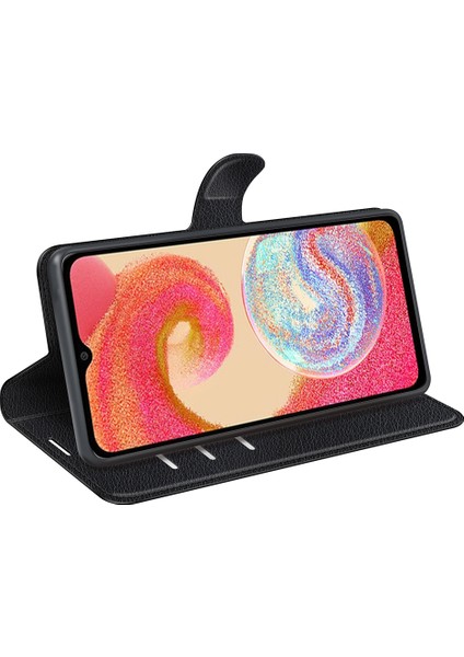 Samsung Galaxy A04E 4g Için Telefon Stand Cüzdan Kapağı, Litchi Doku Pu Pu Deri Anti-Çizgi Telefon Flip Kılıfı (Yurt Dışından) modelleri