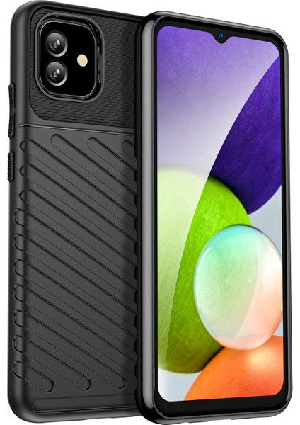 Samsung Galaxy A04E Için 4g Thunder Serisi Twill Tasarım Kalınlaştırılmış Tpu Koruyucu Kılıf Çizilmeye Dayanıklı Telefon Geri Kapak (Yurt Dışından)