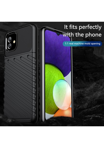 Samsung Galaxy A04E Için 4g Thunder Serisi Twill Tasarım Kalınlaştırılmış Tpu Koruyucu Kılıf Çizilmeye Dayanıklı Telefon Geri Kapak (Yurt Dışından) fiyatları
