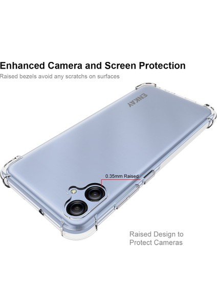 Samsung Galaxy A04E 4g Ince Fit Tpu Kasa Kalınlaştırılmış Köşeler Kayma Önleyici Şerit Kenar Temiz Akıllı Telefon Kapağı Için Enkay Şapka Prensi (Yurt Dışından) modelleri