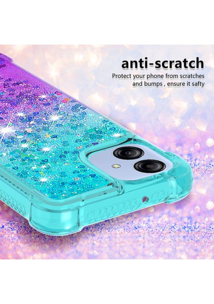 Samsung Galaxy A04E 4g Damla Geçirmez Tpu Telefon Geri Kapak Gradyan ve Sıvı Akan Sparkle Telefon Kılıfı (Yurt Dışından) fırsatları