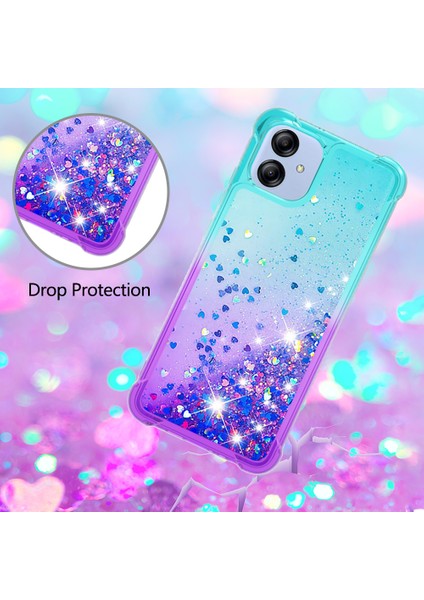 Samsung Galaxy A04E 4g Damla Geçirmez Tpu Telefon Geri Kapak Gradyan ve Sıvı Akan Sparkle Telefon Kılıfı (Yurt Dışından) indirimleri