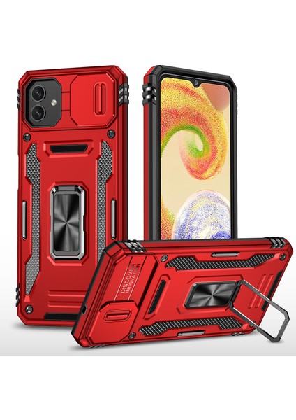 Samsung Galaxy A04 4g (164.4 x 76.3 x 9.1 Mm) / M13 5g, Zırh Serisi Pc + Tpu Kapak Kickstand Için Şok Geçirmez Telefon Kasası (Yurt Dışından)