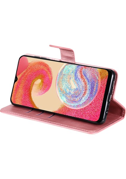 Samsung Galaxy A04E Için 4g Buzağı Dokusu Pu Deri Fermuar Cep Telefon Kılıfı Stand Cüzdan Tam Koruma Kapağı (Yurt Dışından) fırsatları