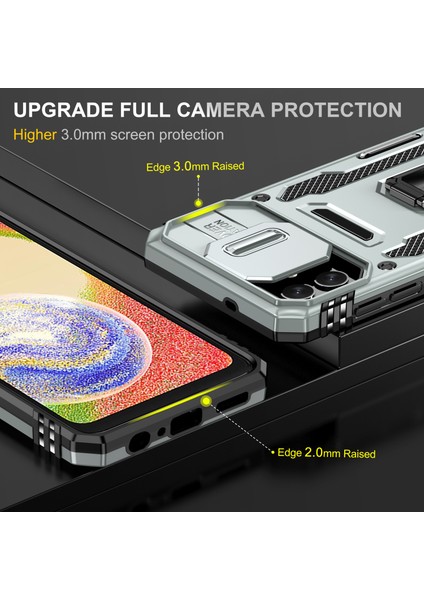 Samsung Galaxy A04 4g (164.4 x 76.3 x 9.1 Mm) / M13 5g, Zırh Serisi Pc + Tpu Kapak Kickstand Için Şok Geçirmez Telefon Kasası (Yurt Dışından) modelleri