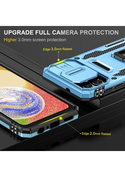 Samsung Galaxy A04 4g (164.4 x 76.3 x 9.1 Mm) / M13 5g, Zırh Serisi Pc + Tpu Kapak Kickstand Için Şok Geçirmez Telefon Kasası (Yurt Dışından) modelleri
