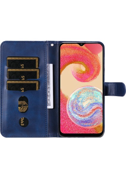 Samsung Galaxy A04E Için 4g Buzağı Dokusu Pu Deri Fermuar Cep Telefon Kılıfı Stand Cüzdan Tam Koruma Kapağı (Yurt Dışından) fiyatları