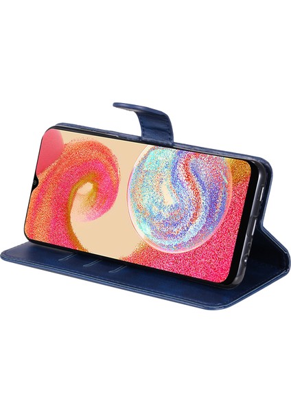 Samsung Galaxy A04E Için 4g Buzağı Dokusu Pu Deri Fermuar Cep Telefon Kılıfı Stand Cüzdan Tam Koruma Kapağı (Yurt Dışından) modelleri