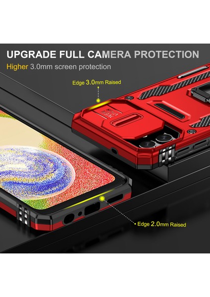 Samsung Galaxy A04 4g (164.4 x 76.3 x 9.1 Mm) / M13 5g, Zırh Serisi Pc + Tpu Kapak Kickstand Için Şok Geçirmez Telefon Kasası (Yurt Dışından) modelleri