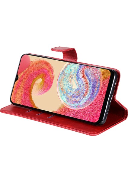 Samsung Galaxy A04E Için 4g Buzağı Dokusu Pu Deri Fermuar Cep Telefon Kılıfı Stand Cüzdan Tam Koruma Kapağı (Yurt Dışından) fırsatları
