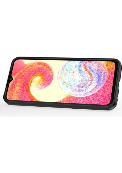 Samsung Galaxy A04E Için 4g Yüzük Kickstand Telefon Kılıfı Pc+Tpu Çizgiye Karşı Koruyucu Kapak (Yurt Dışından) modelleri