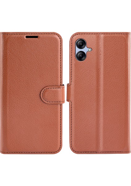 Samsung Galaxy A04E 4g Için Telefon Stand Cüzdan Kapağı, Litchi Doku Pu Pu Deri Anti-Çizgi Telefon Flip Kılıfı (Yurt Dışından)