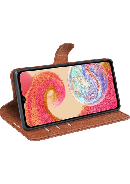 Samsung Galaxy A04E 4g Için Telefon Stand Cüzdan Kapağı, Litchi Doku Pu Pu Deri Anti-Çizgi Telefon Flip Kılıfı (Yurt Dışından) fırsatları