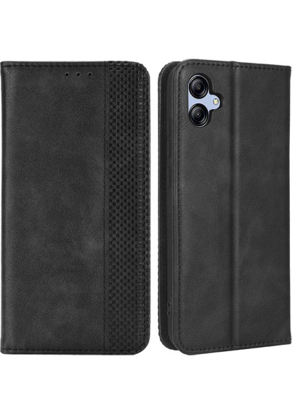 Retro Doku Samsung Galaxy A04E 4g Için Retro Doku Koruyucu Telefon Kapağı, Manyetik Otomatik Kapanış Baskılı Pu Desen Pu Deri Flip Cüzdan Stand Anti-Drop Telefon Kılıfı (Yurt Dışından) fiyatları