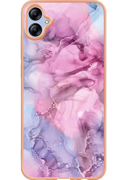 Samsung Galaxy A04E 4g / F04 4g / M04 4g Yb Imd Serisi-16 Stil E Mermer Desen Tpu Imd Telefon Kılıfı 2.0mm Elektroplasyon Kapağı (Yurt Dışından) fiyatları
