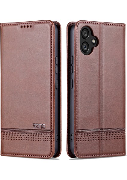 Samsung Galaxy A04E 4g Için Pu Deri Telefon Kılıfı, Stand Manyetik Emilim Flip Cüzdan Kapağı (Yurt Dışından) fiyatları