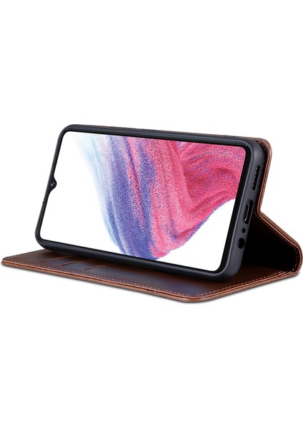 Samsung Galaxy A04E 4g Için Pu Deri Telefon Kılıfı, Stand Manyetik Emilim Flip Cüzdan Kapağı (Yurt Dışından) modelleri