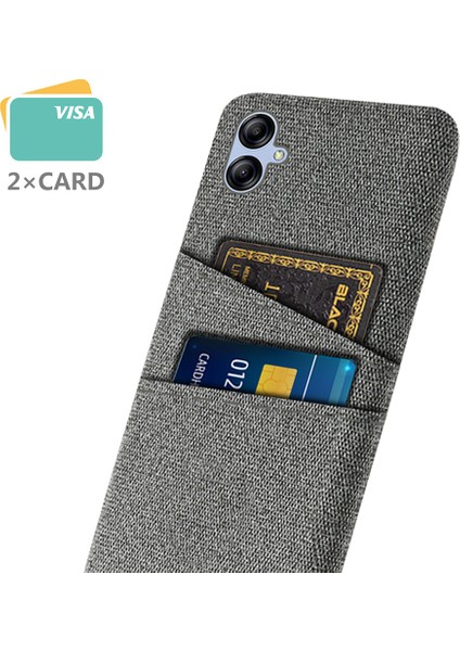 Samsung Galaxy A04E Için 4g Çizgiye Dönüş Bez Dokusu Telefon Geri Dikkatli Cep Telefonu Kapağı 2 Kart Yuvası (Yurt Dışından) fiyatları