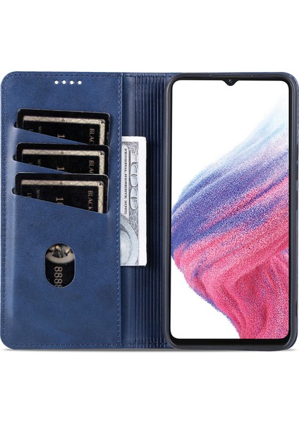 Samsung Galaxy A04E 4g Için Pu Deri Telefon Kılıfı, Stand Manyetik Emilim Flip Cüzdan Kapağı (Yurt Dışından)