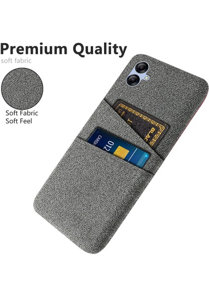 Samsung Galaxy A04E Için 4g Çizgiye Dönüş Bez Dokusu Telefon Geri Dikkatli Cep Telefonu Kapağı 2 Kart Yuvası (Yurt Dışından) modelleri