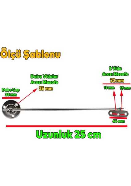 Kalkar Kapak Makası Frenli Dolap Çekmece Metal 25 cm Sessiz Açma Kapama Amortisör Piston Nikel Bar (1 Çift)