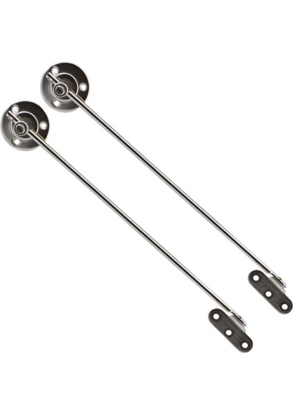 Kalkar Kapak Makası Frenli Dolap Çekmece Metal 25 cm Sessiz Açma Kapama Amortisör Piston Nikel Bar (1 Çift)