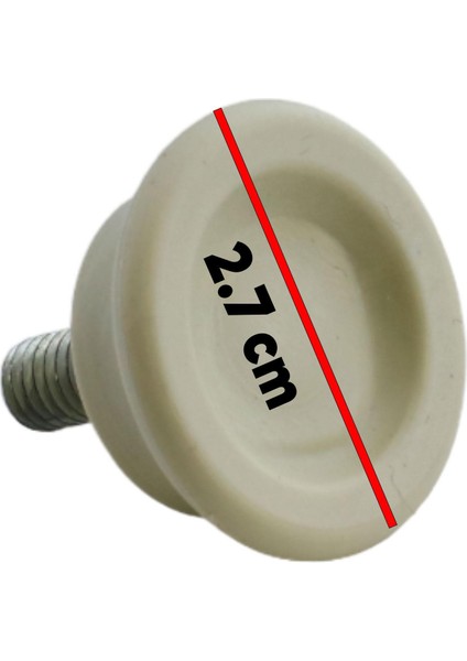 Bingo Rotil Ayakları M6 Civatalı Mm Krem Profil Ayağı 2.5 Cm (10 Adet) fırsatları