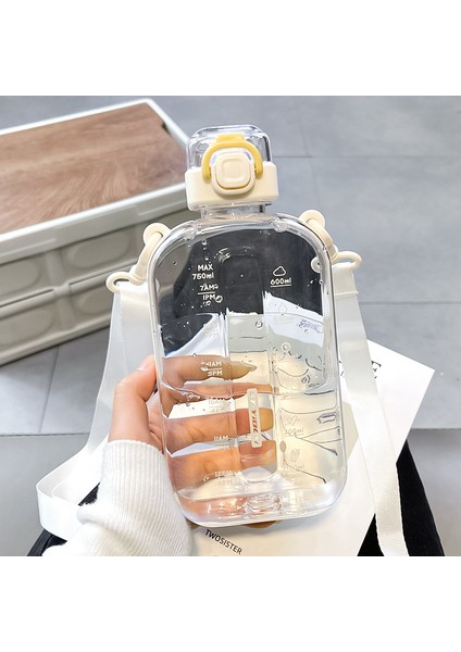 Stylish And Minimalist Large Capacity Water Cup, Creative Square Sport And Fitness Cup (Yurt Dışından)