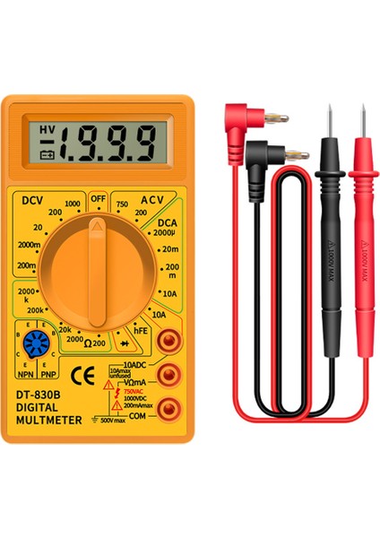 C/dc LCD Dijil Mulimr 750/1000 V Volmr Mprmr Ohm Yükk Güvnlik L Mr Dijil Mulimr (Yurt Dışından)