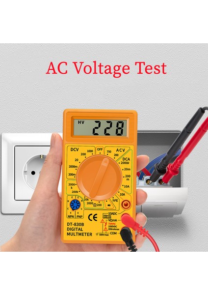 C/dc LCD Dijil Mulimr 750/1000 V Volmr Mprmr Ohm Yükk Güvnlik L Mr Dijil Mulimr (Yurt Dışından)