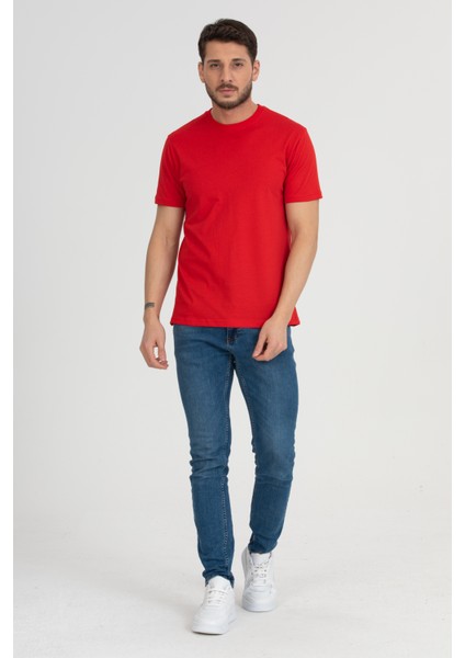 Bisiklet Yaka T-Shirtkırmızı