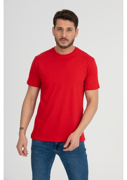 Bisiklet Yaka T-Shirtkırmızı