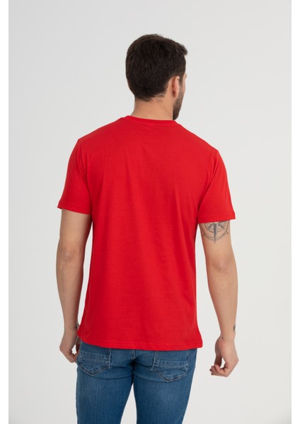 Bisiklet Yaka T-Shirtkırmızı