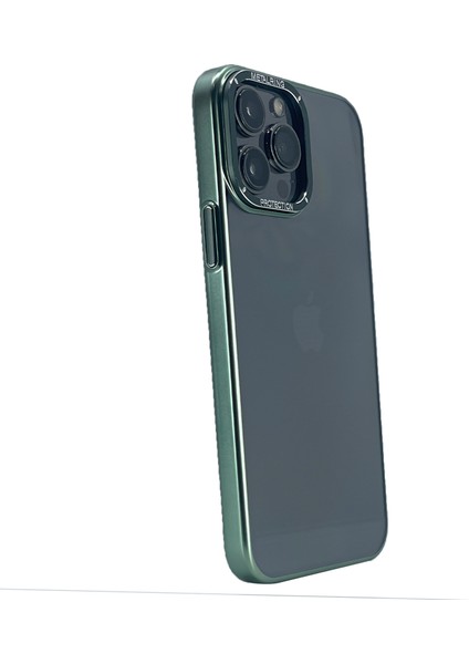 Apple iPhone 14 Pro Uyumlu Nettech Mika Renkli Metal Çerçeveli Seri Arka Koruma Kılıf