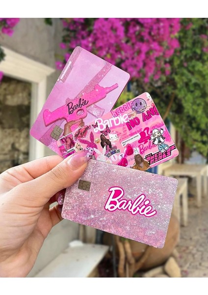 Barbie 3lü Kart Kaplama Sticker