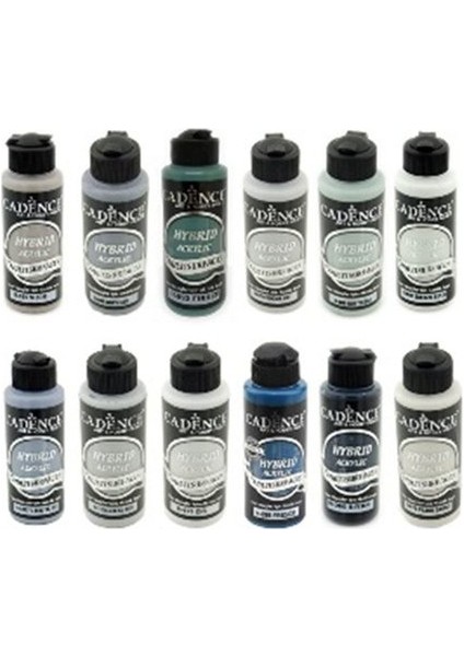Hybrid Akrilik Boya Seti 120 ml Set4 Soğuk Renkler