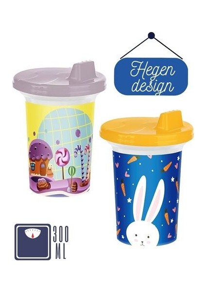 Henge 12 Adet Bebek Alıştırma Bardağı 300 ml