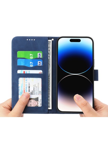 Xstepcase Dierfeng Df-03 Apple Phone 14 Pro Max Pu Deri Kılıf Hatları Için Baskılı Şok Geçirmez Telefon Cüzdan Stand Kapağı (Yurt Dışından)