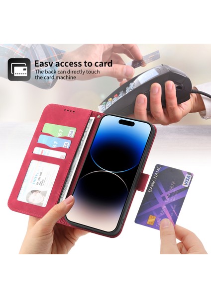 Xstepcase Dierfeng Df-03 Apple Phone 14 Pro Max Pu Deri Kılıf Hatları Için Baskılı Şok Geçirmez Telefon Cüzdan Stand Kapağı (Yurt Dışından) indirimleri