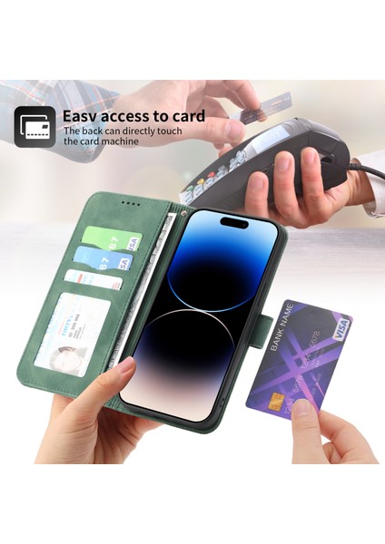 Xstepcase Dierfeng Df-03 Apple Phone 14 Pro Max Pu Deri Kılıf Hatları Için Baskılı Şok Geçirmez Telefon Cüzdan Stand Kapağı (Yurt Dışından) indirimleri