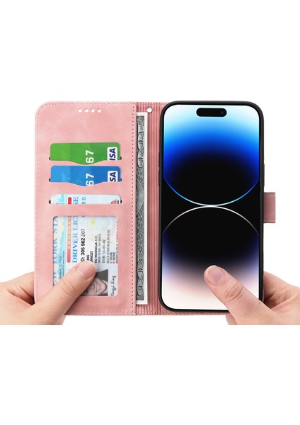 Xstepcase Dierfeng Df-03 Hatlar Apple Phone 14 Pro Için Baskılı Telefon Kılıfı, Pu Derlım Manyetik Toka Cüzdan Stand Kapağı (Yurt Dışından)