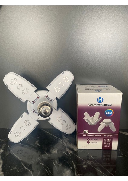 30 Watt 4 Kollu Pervane LED Ampul Beyaz