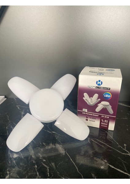 30 Watt 4 Kollu Pervane LED Ampul Beyaz