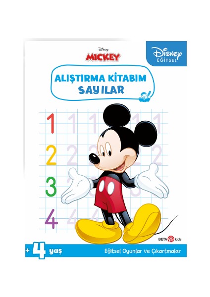 Disney Eğitsel Çıkartmalı Mickey Alıştırma Kitabım Sayılar